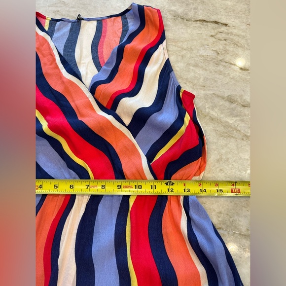 Plenty by Tracy Reese | "Daphne" Colorful Striped Midi Dress | Size Medium - Picture 6 of 11
